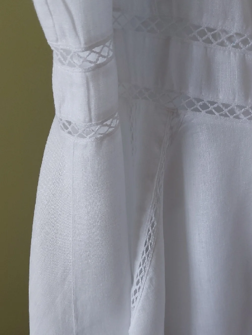 Ralph Lauren White A-Line Eyelet Trim Skirt - Picture 4 of 8